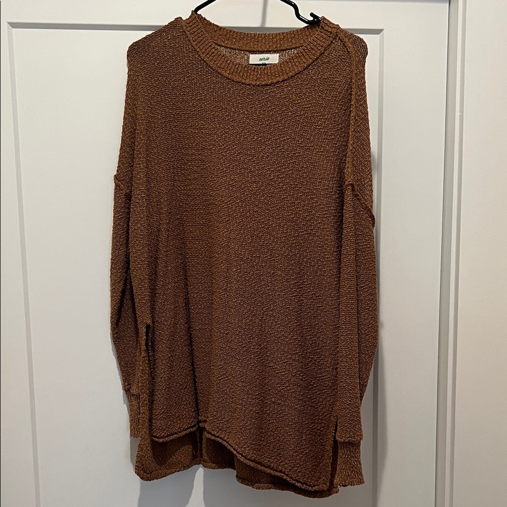Aerie Warm Brown Knit sweater